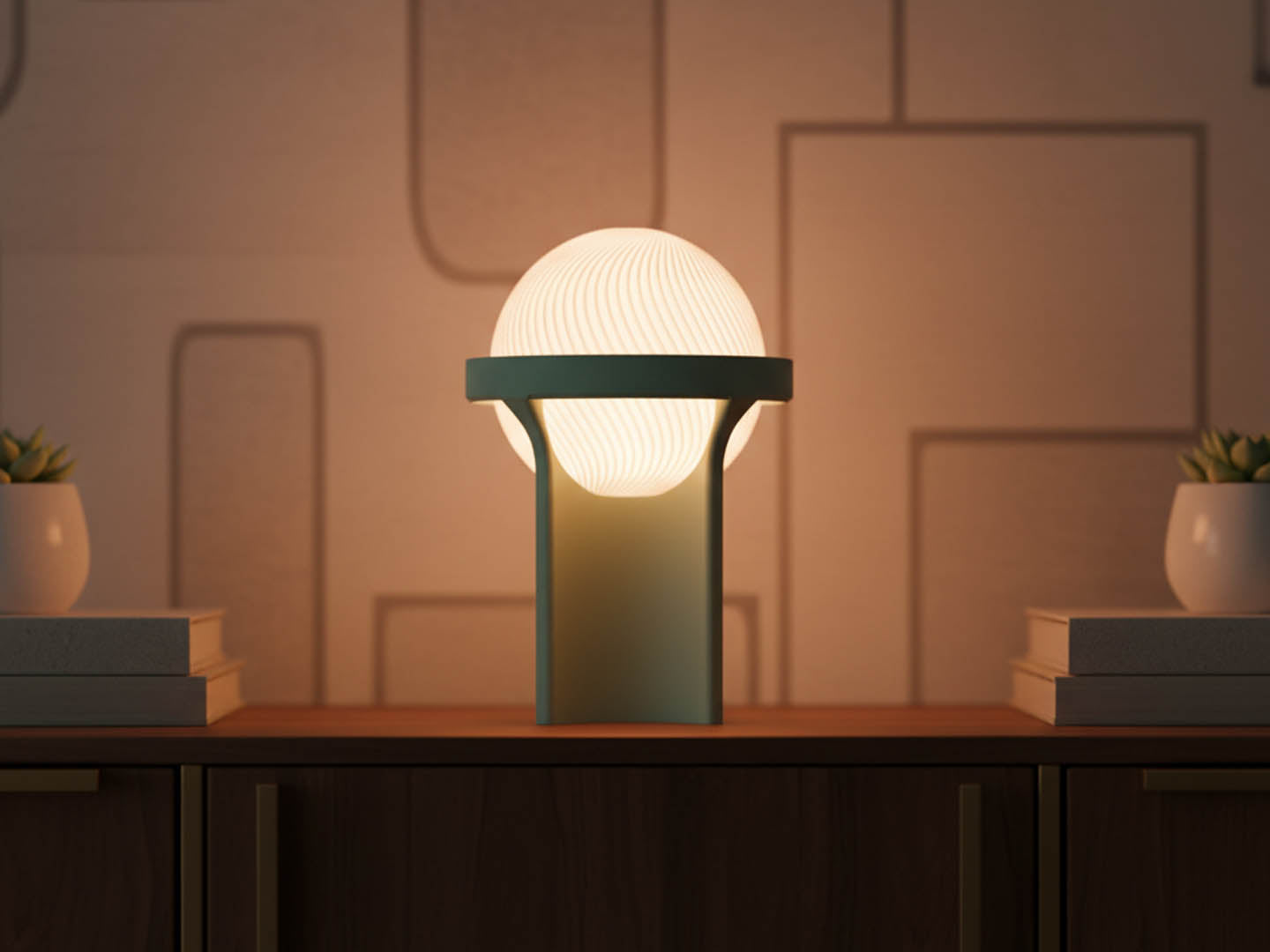 Modern Sphere Tealight Lamp